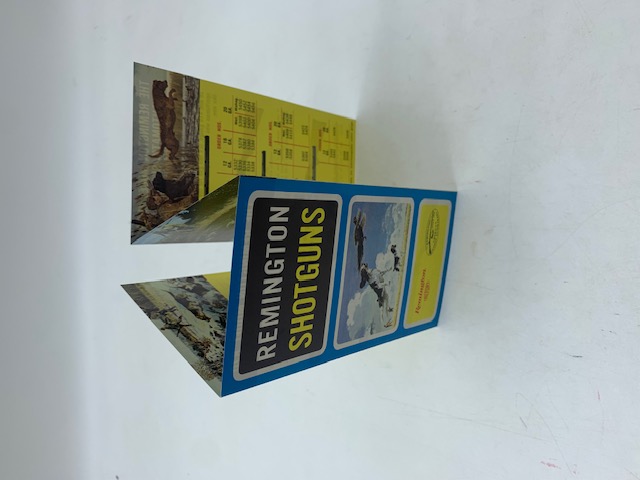 Remington Shotguns. Models 1100, 11-48, 870 (pieghevole pubblicitario)